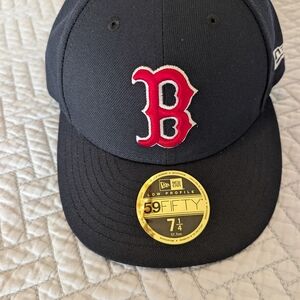 Authentic New Era MLB On-Field 59Fifty Fitted Cap Boston Red Sox Navy/Red 7 1/4
